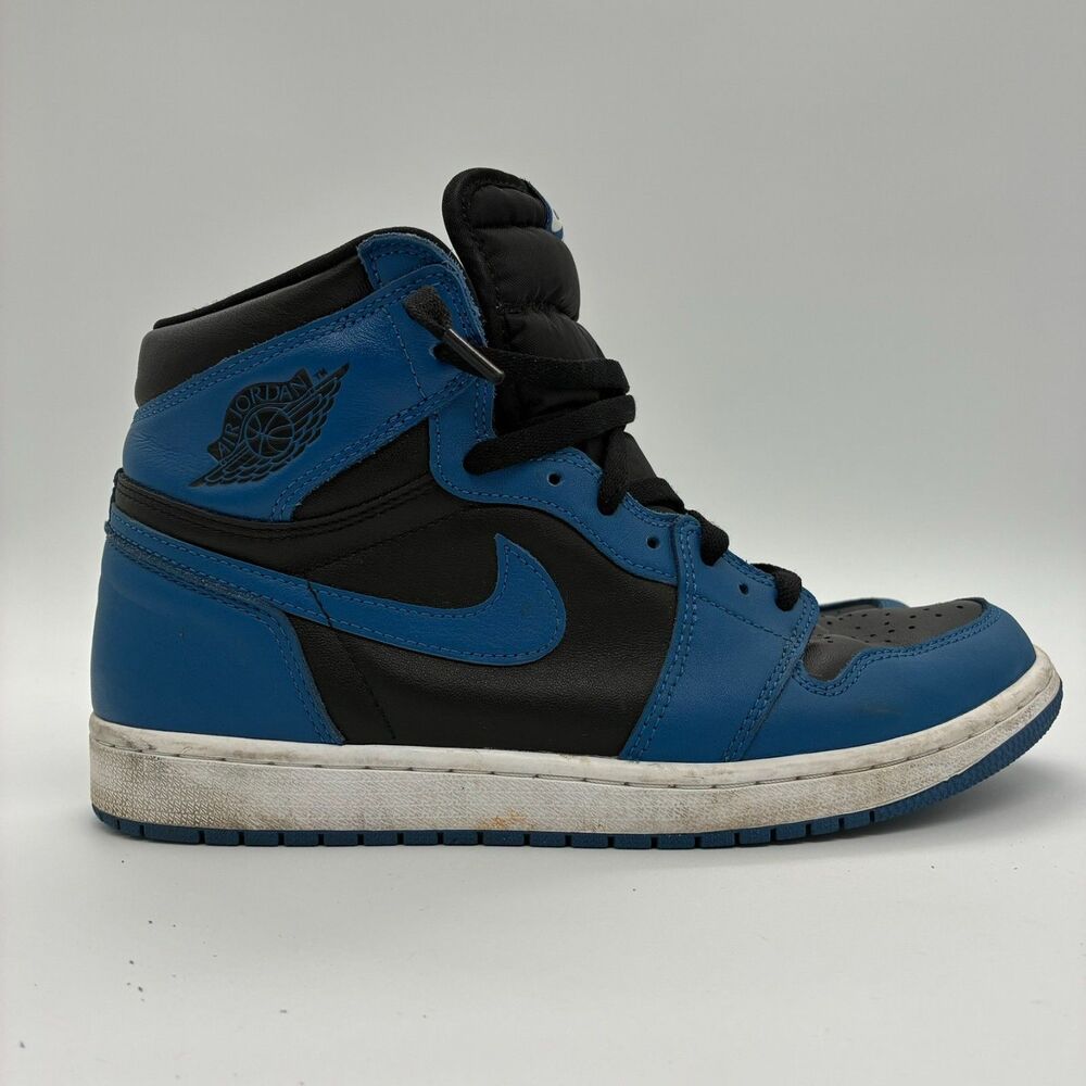 Nike Air Jordan 1 Retro High OG Dark Marina Blue Mens Size 10 555088-404 Black